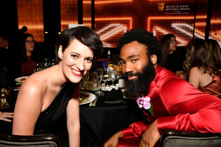 Phoebe Waller-Bridge and Donald Glover pictured together in 2019