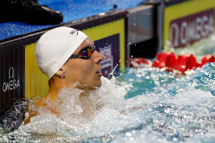 Caeleb Dressel washed out of the men's 100 meter freestyle at the national championships on June 27, 2023.