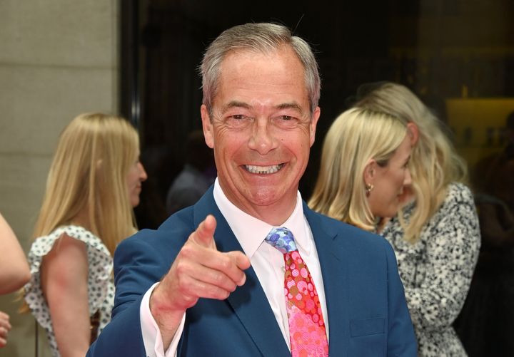Nigel Farage attends the TRIC Awards at Grosvenor House.