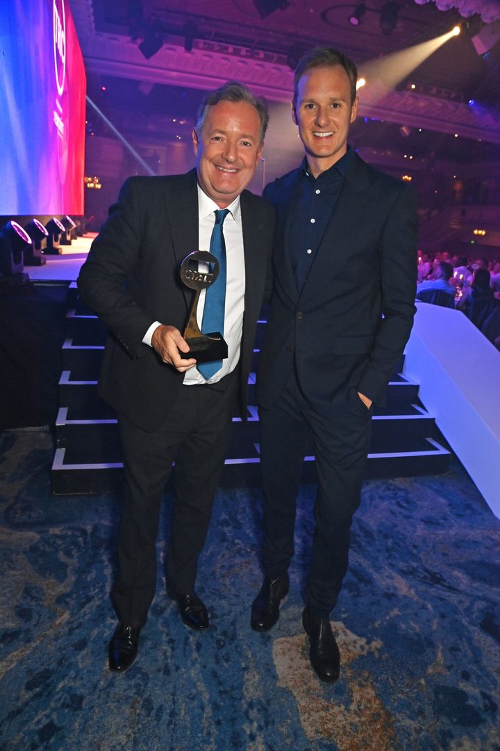 Piers and Dan at the Tric Awards