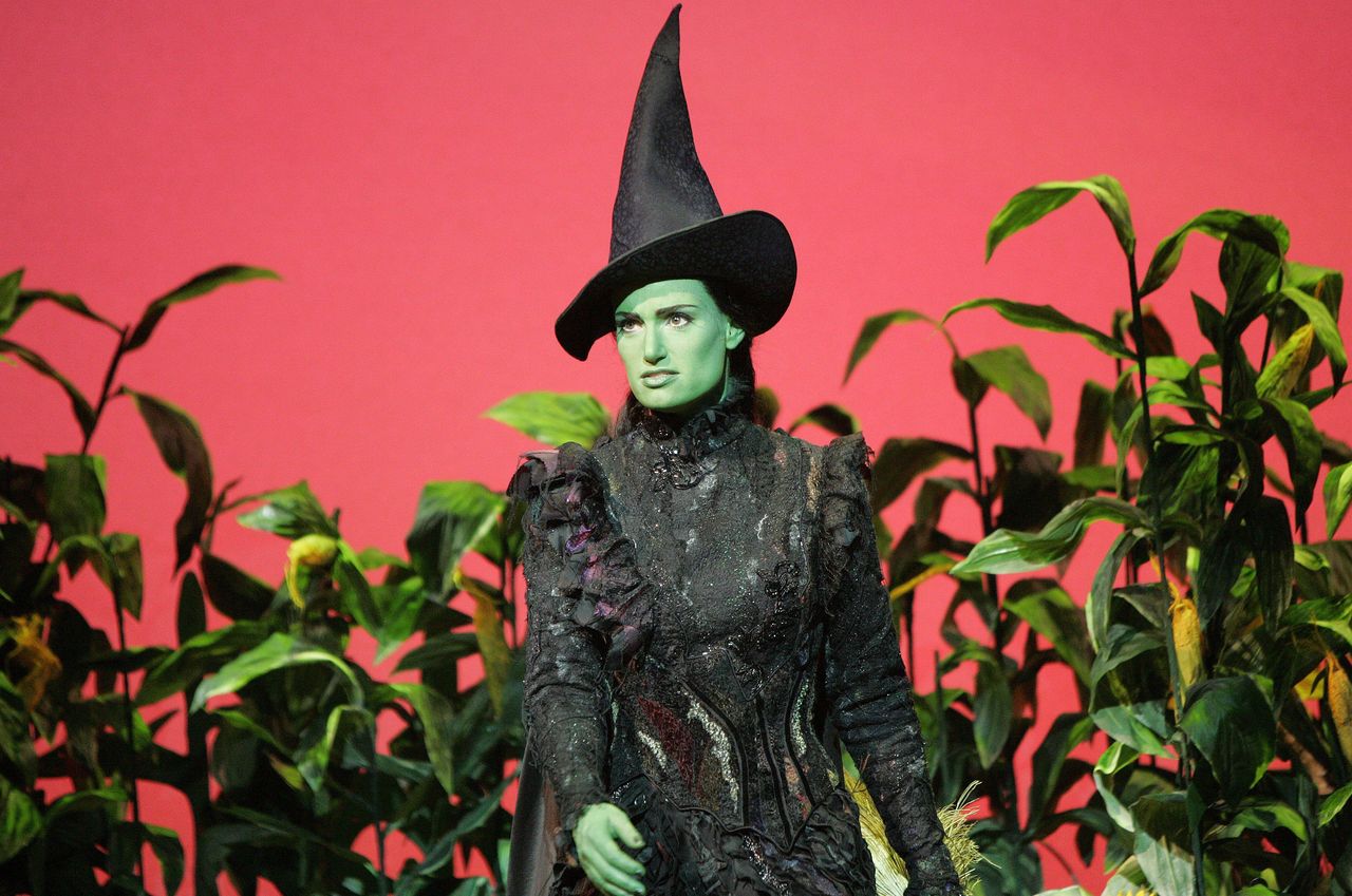 Idina Menzel as Elphaba in Wicked in 2006