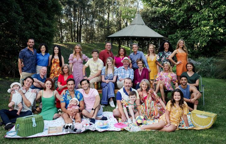 The Neighbours cast pictured ahead of the 2022 finale