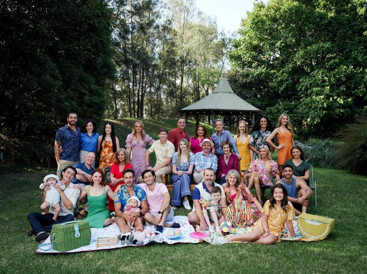 The Neighbours cast pictured ahead of the 2022 finale