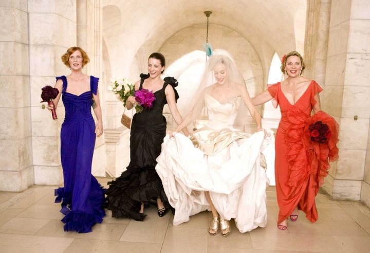 Carrie first wore her Met Gala outfit to her ill-fated wedding in the 2008 Sex And The City film