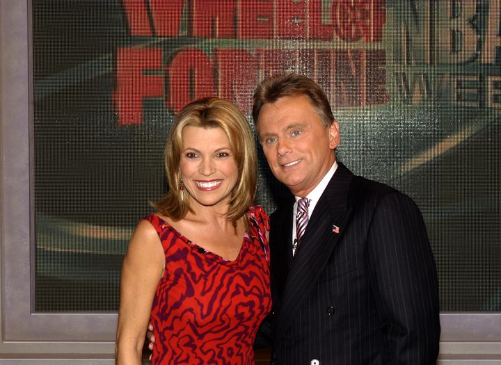 Vanna White and Pat Sajak celebrate the 4,000th "Wheel" episode at Radio City Music Hall.