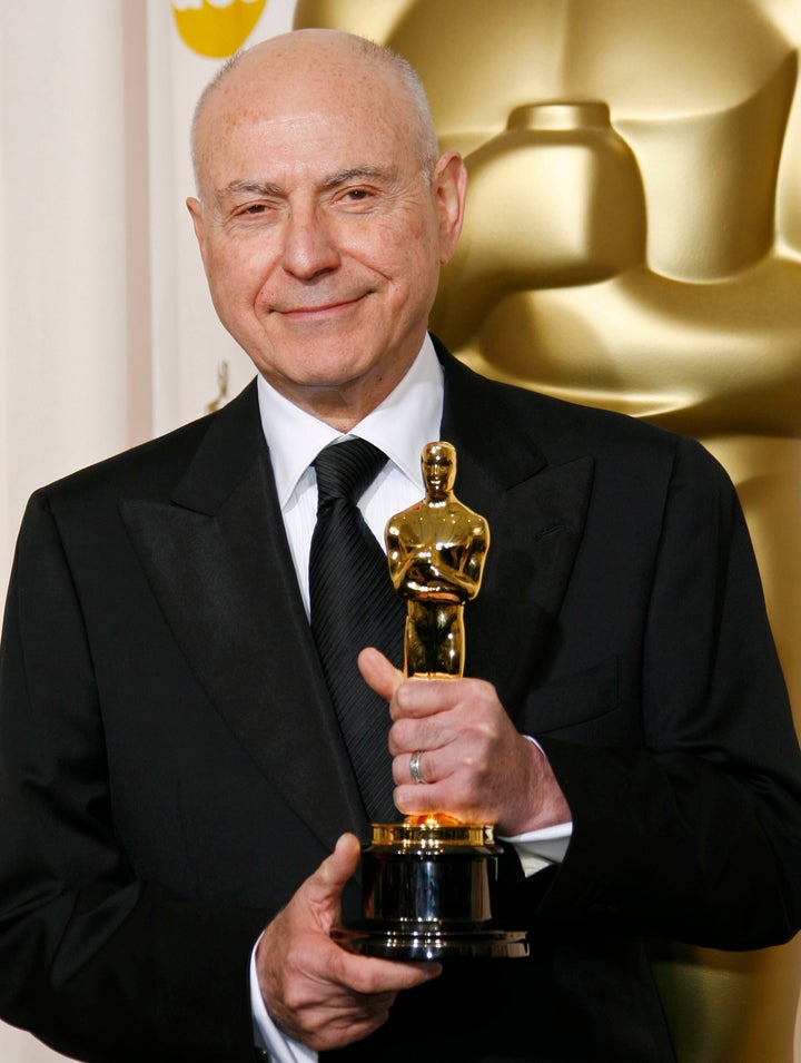 Alan Arkin with his Oscar