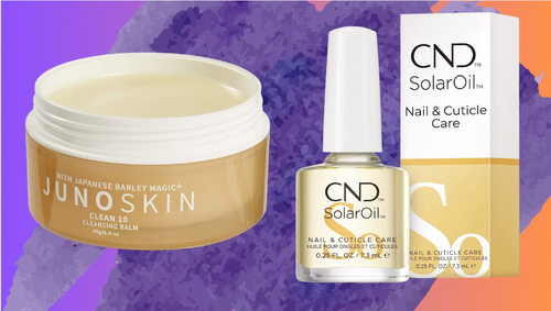 JUNO & Co. cleansing balm and CND nail and cuticle care. 