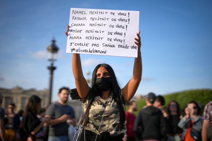 パリ・コンコルド広場で開かれた抗議活動（2023年6月30日）