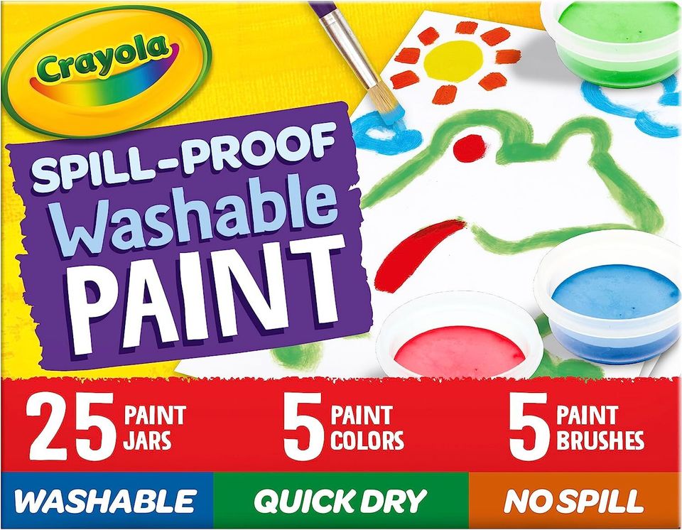 Crayola Spill Proof Washable Paint Set I The Montessori Room