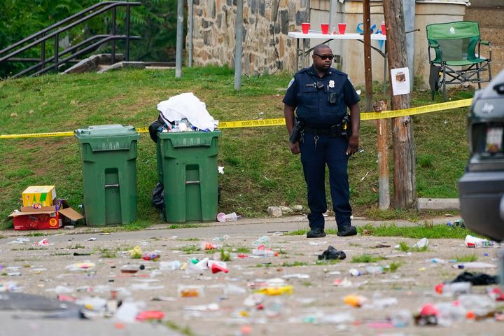 The shooting took place just after 12:30 a.m. when at least two people opened fire at a block party in the Brooklyn Homes area in the southern part of the city.