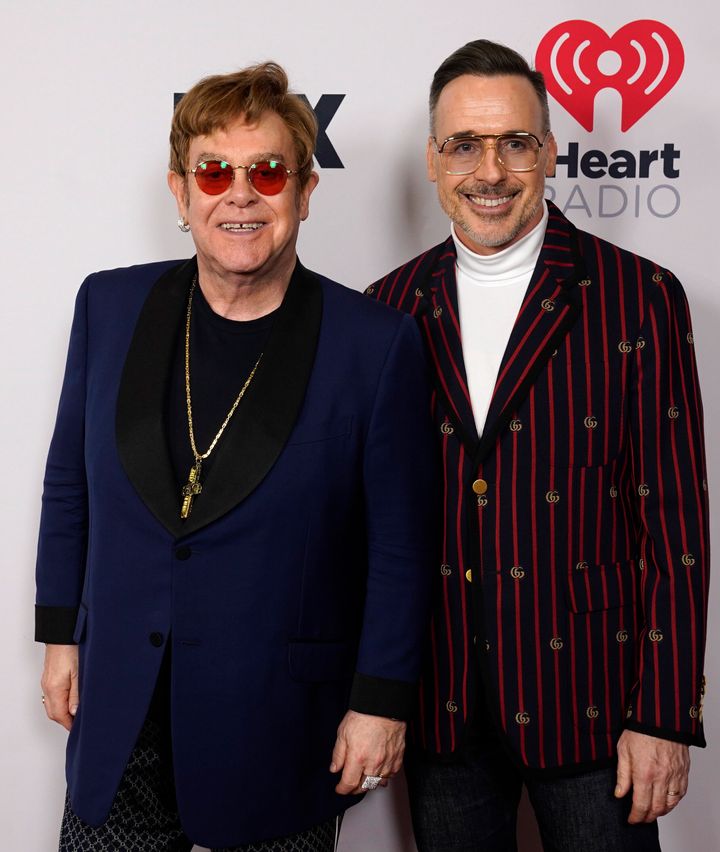 Elton and David are parents to two young sons