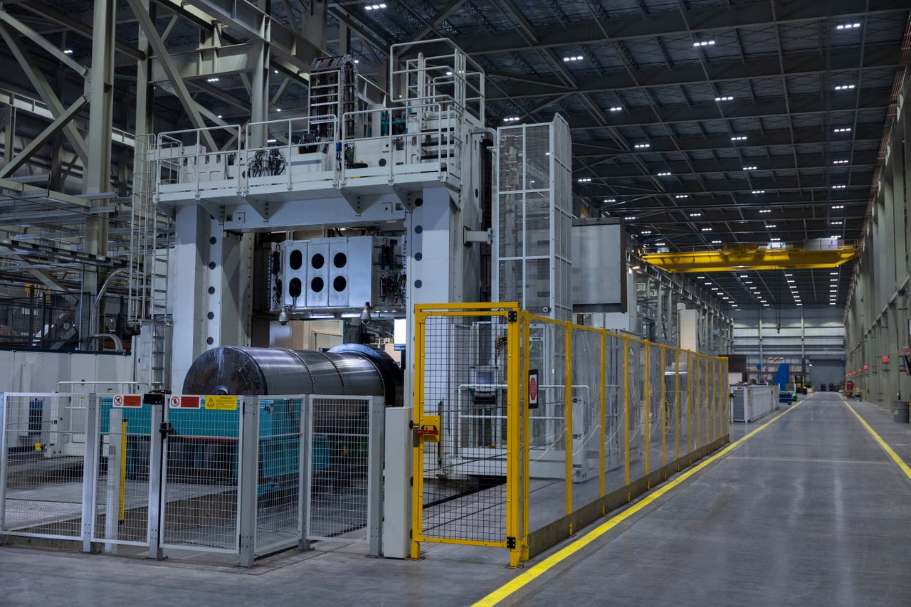 Systems for the dry storage of used nuclear fuel are created in the manufacturing facility at Holtec International headquarters in Camden.