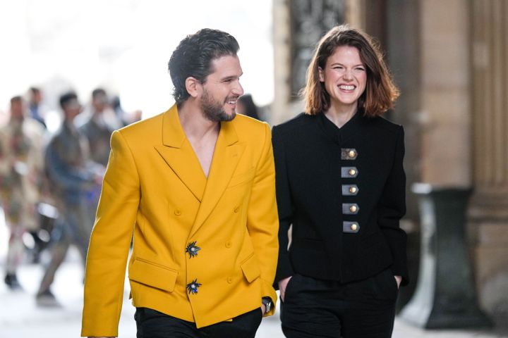Kit Harington and Rose Leslie in Paris earlier this year.