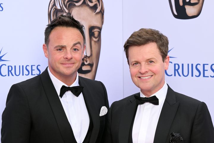 Ant and Dec at this year's TV Baftas