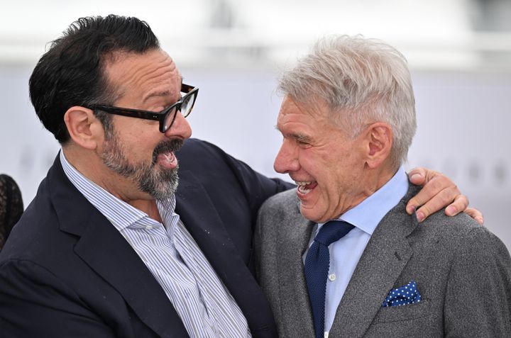 James Mangold and Harrison Ford at the Cannes Film Festival