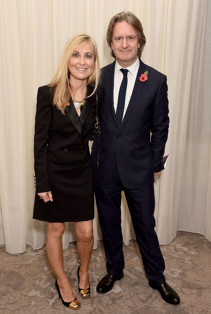 Fiona Phillips and her husband Martin Frizell in 2016