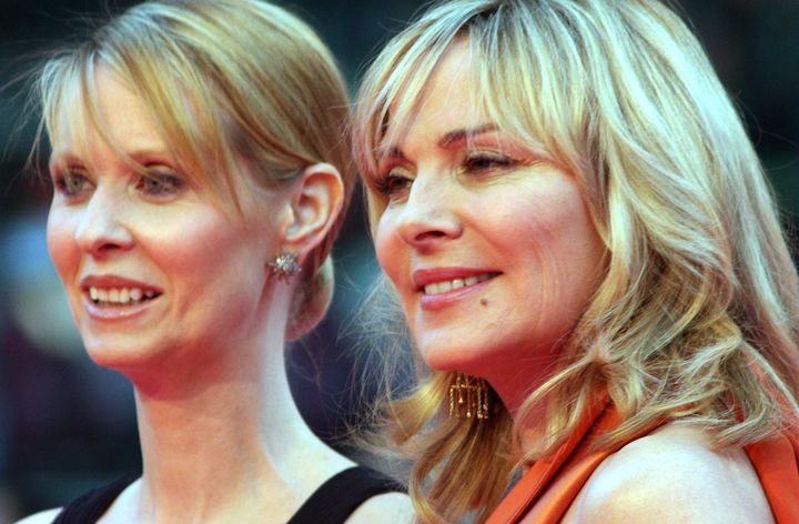 Cynthia Nixon and Kim Cattrall pictured in 2008