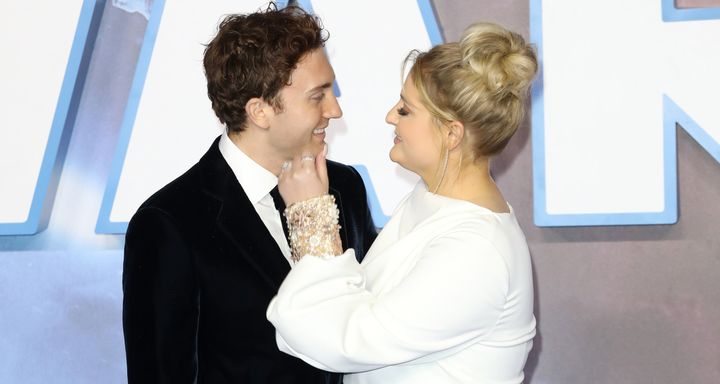 Daryl Sabara and Meghan Trainor at the premiere of Star Wars: The Rise Of Skywalker