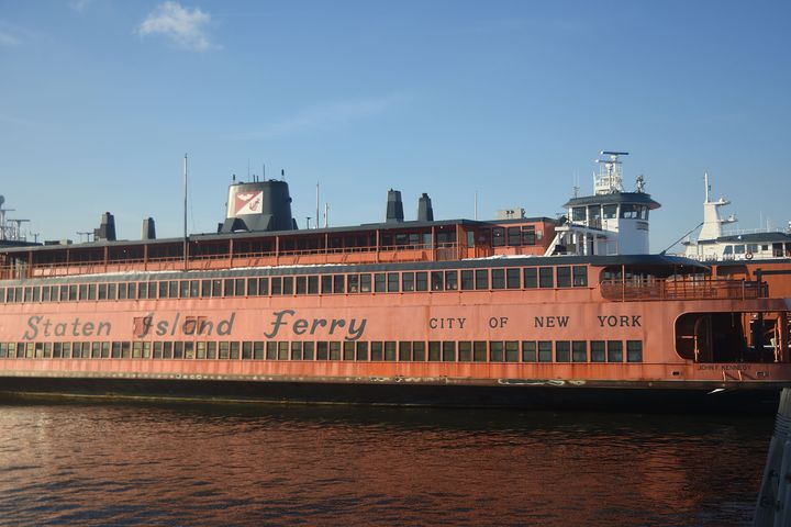 The retired ferry in question that was purchased for $280,100 by the "SNL" stars.