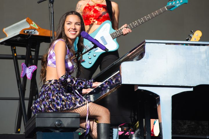Olivia Rodrigo performing at Glastonbury in 2023