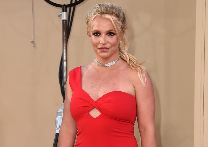 Britney Spears arrives at the Los Angeles premiere of "Once Upon a Time in Hollywood" on July 22, 2019. The singer's team recently filed a police report after an incident occurred involving a security guard for NBA player Victor Wembanyama outside a restaurant in Las Vegas.