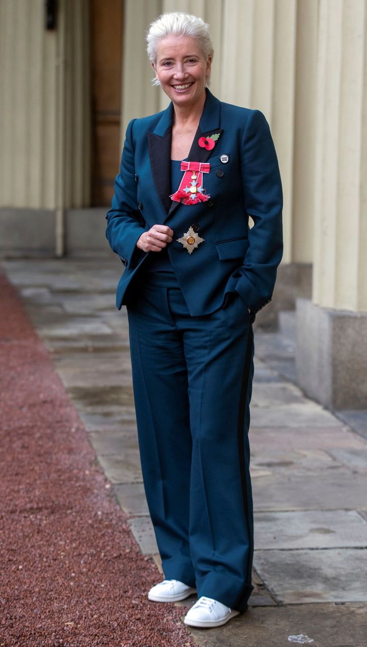 Emma Thompson at Buckingham Palace in 2018