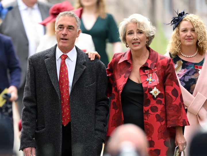 Emma and her husband Greg Wise at King Charles' coronation