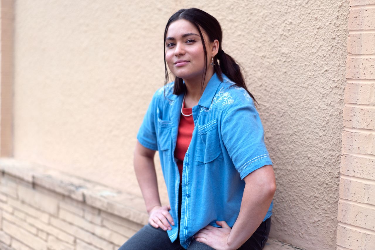 Devery Jacobs, an actor, writer and filmmaker, plays Elora Danan Postoak, one of the lead characters. She’s also a member of the writers room, having penned Season 2’s emotional episode “Mabel.”