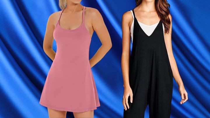  Womens Tennis Dress Built in Bra and Shorts Pockets Cut Out  Workout Outfits Athletic Dresses Two Piece Sexy Sheer Dress Black :  Clothing, Shoes & Jewelry