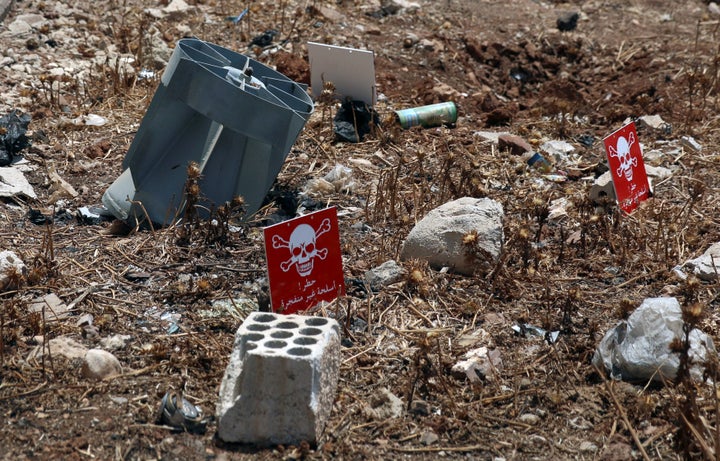 Υπολείμματα από βόμβες διασποράς στην Συρία από το 2017