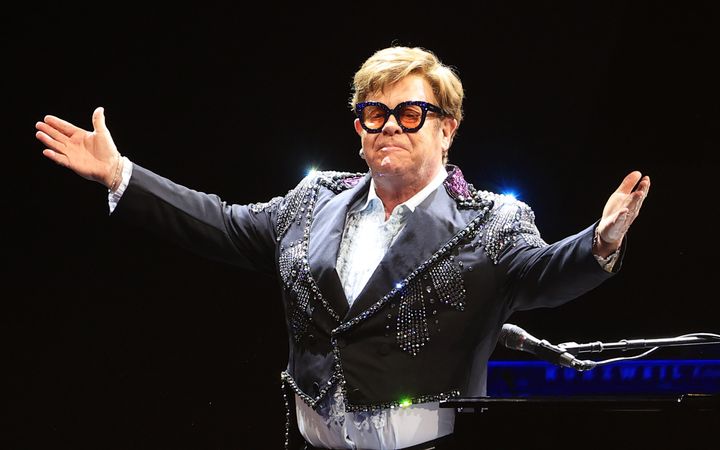 Elton John, pictured earlier during his Farewell Yellow Brick Road tour in Liverpool