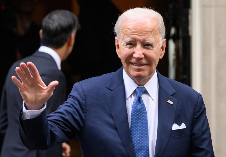 President Joe Biden departs from 10 Downing Street following a meeting with Britain Prime Minister Rishi Sunak on July 10 in London, but he really needs to show the American people what he's done to improve the U.S. if he wants to win reelection in 2024.