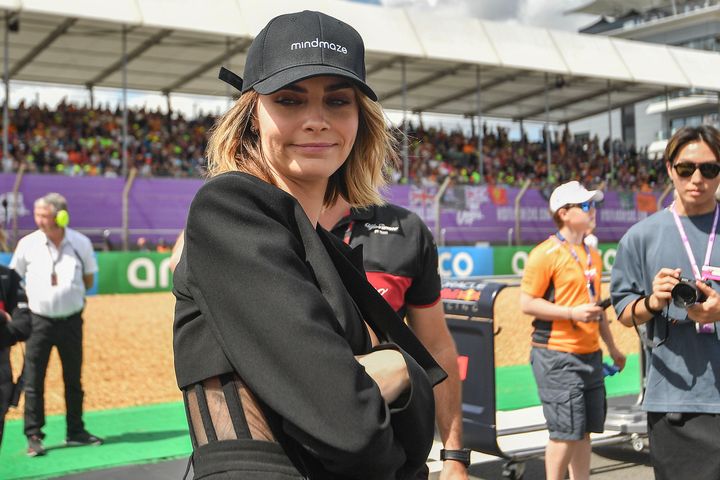 Cara Delevigne during the F1 Grand Prix of Great Britain at Silverstone Circuit on July 9