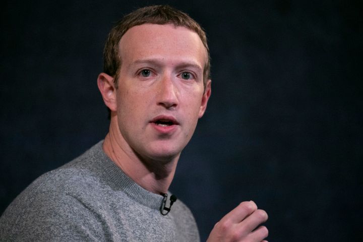 Facebook CEO Mark Zuckerberg speaks at the Paley Center in New York on Oct. 25, 2019.