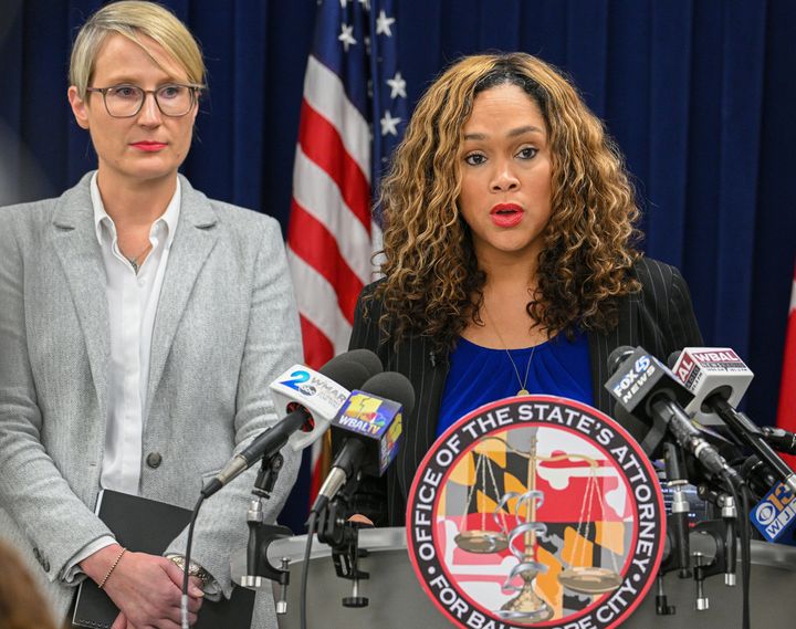 Then-Baltimore State's Attorney Marilyn Mosby announces her office has dropped charges against Adnan Syed in the 1999 killing of Hae Min Lee.