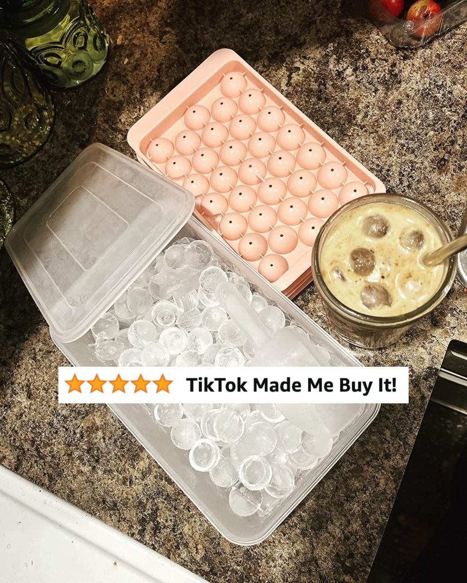 1 Set Of Ice Tray: 32/64-cube Silicone Ice Cube Tray With Lid And Trash  Bin, Ice Cube Molds For Refrigerator, Easily Make Perfectly Shaped Ice Cubes  With This Home Kitchen Ice Mold