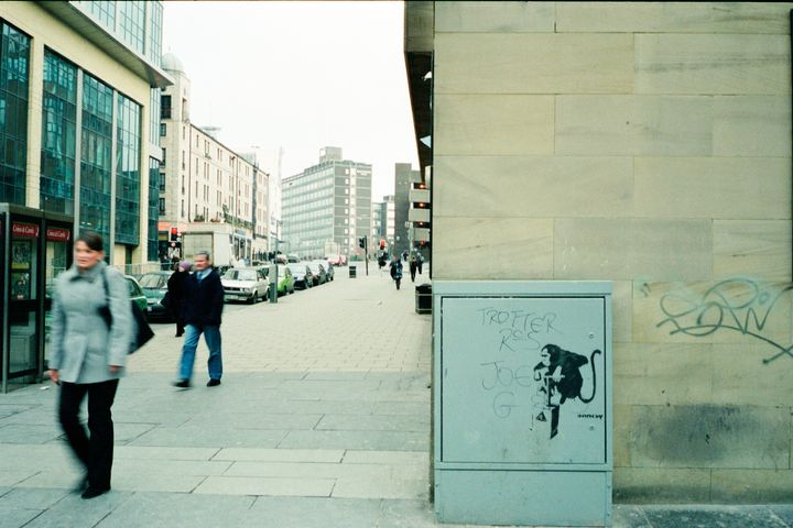 Banksy went out to "punish" the city with art following the opening night flop, said Steve Lazarides.