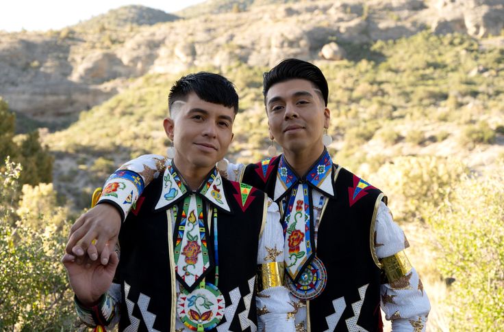 Synder (left) and Stevens dance at pow wows all over the country.