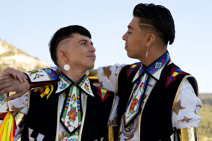 Synder (left) and Stevens reflect the powerful ways Indigenous culture and gender fluidity intersect.