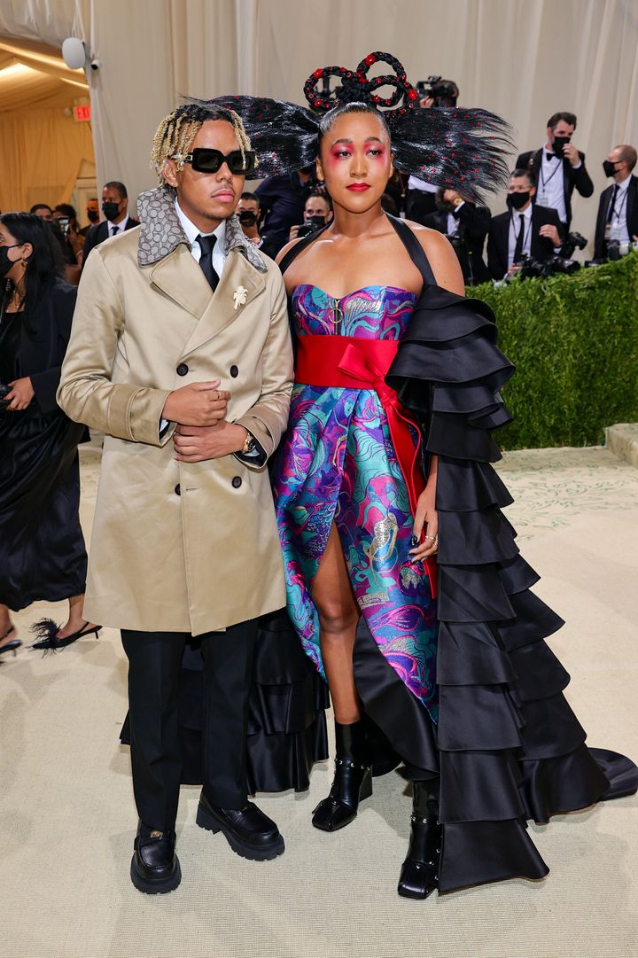 Cordae and Naomi Osaka photographed at the 2021 Met Gala on September 13, 2021 in New York City.
