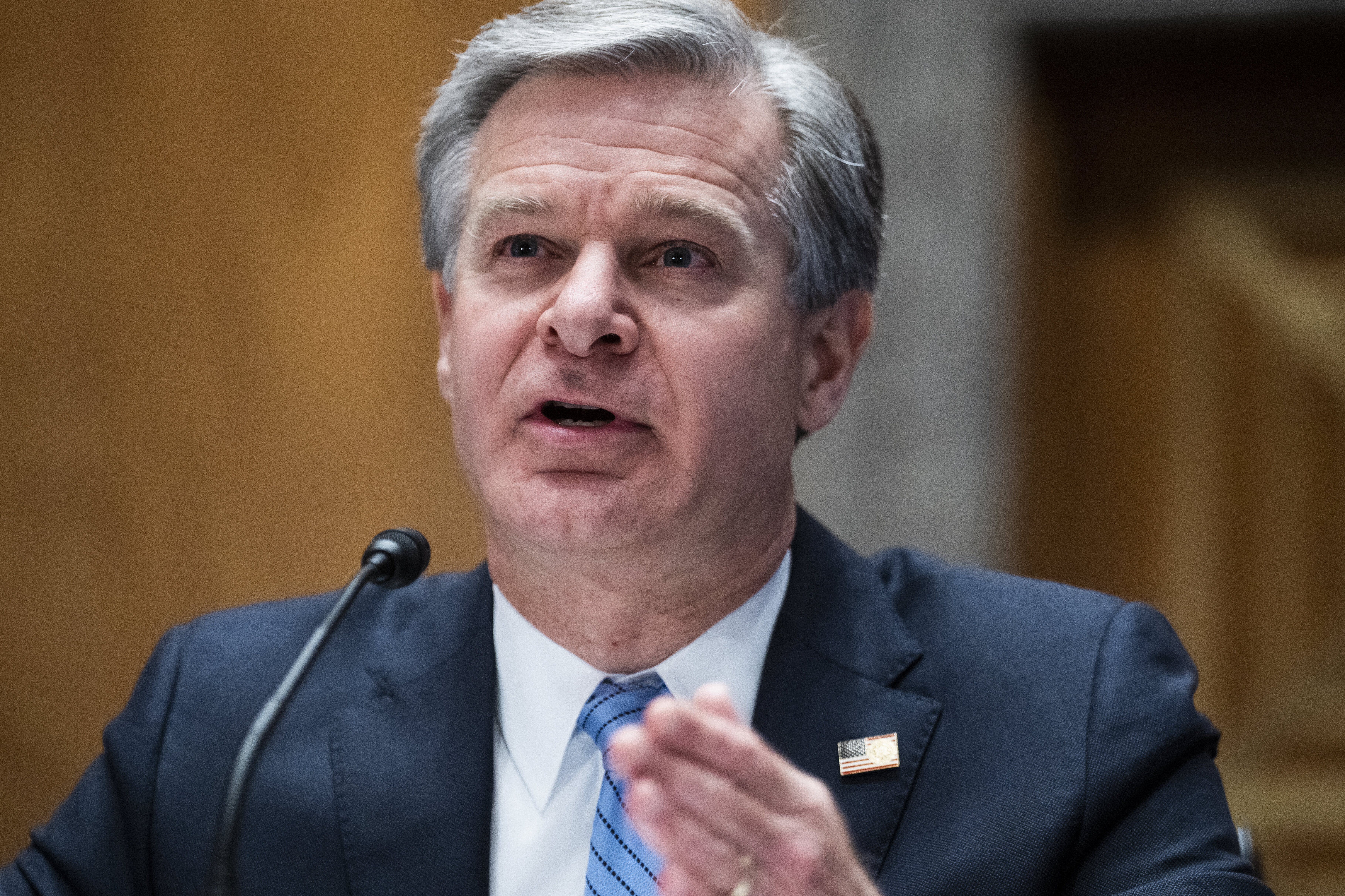 FBI Director Chris Wray Fires Back At 'Insane' GOP Claims Of Bias ...