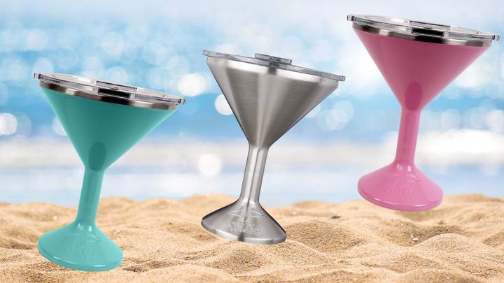Unbreakable travel martini glasses perfect for picnics