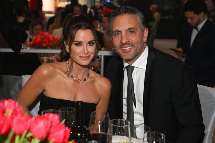 Kyle Richards and Mauricio Umansky are pictured on March 12 in West Hollywood, California.
