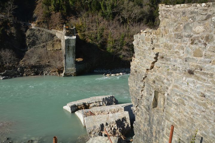 Αναστήλωση και ανάδειξη γέφυρας Αράχθου, στην Πλάκα. (EUROKINISSI/ΓΡΑΦΕΙΟ ΤΥΠΟΥ ΥΠ. ΠΟΛΙΤΙΣΜΟΥ)