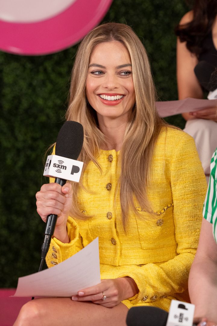 Margot mixed things up with a yellow two-piece during an appearance on SiriusXM's The Jess Cagle Show.