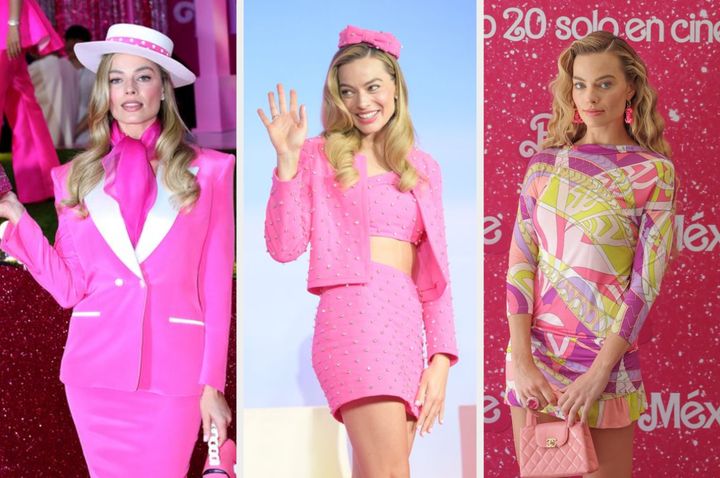 Just some of Margot Robbie's Barbie press tour looks
