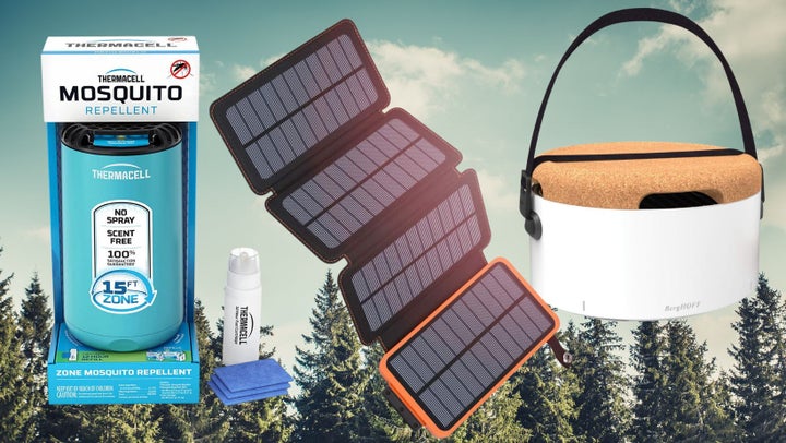 A scent- and spray-free mosquito repeller, a solar-charged power bank and a tabletop grill. 