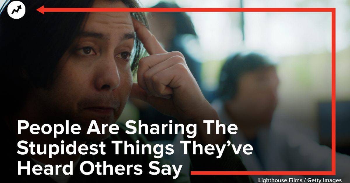 People Are Sharing The Stupidest Things They Ve Heard Others Say People Are Sharing The Stupidest Things They Ve Heard Others Say