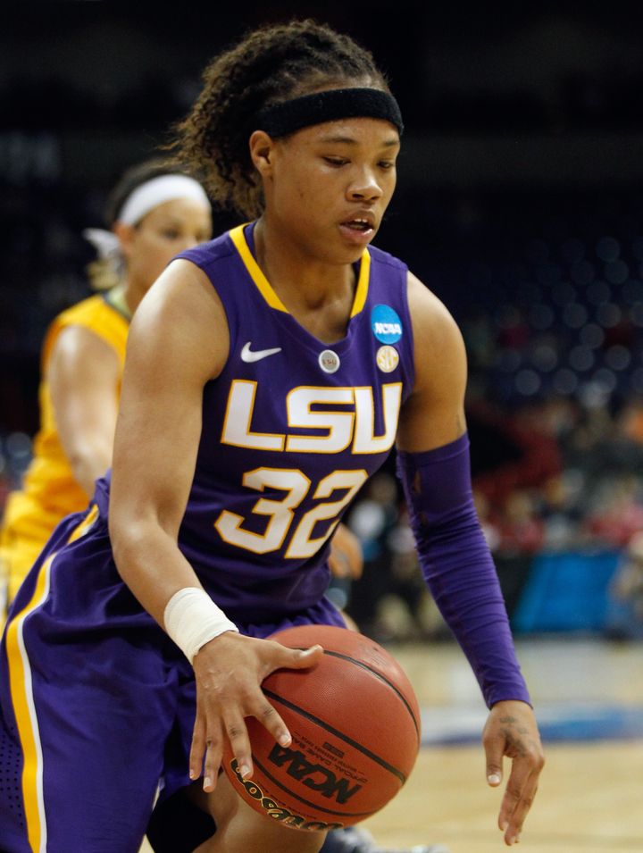 Danielle Ballard, a former "standout" basketball player for Louisiana State University, died after she was struck by a car in her hometown.