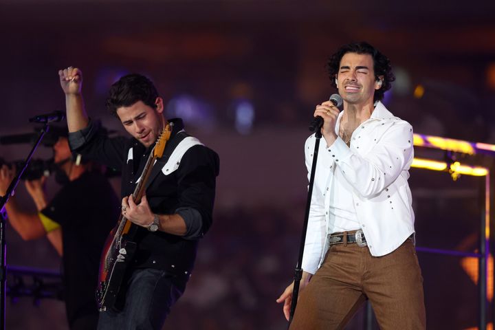 Joe Jonas (right) couldn't recall the exact date and location of the concert in question.